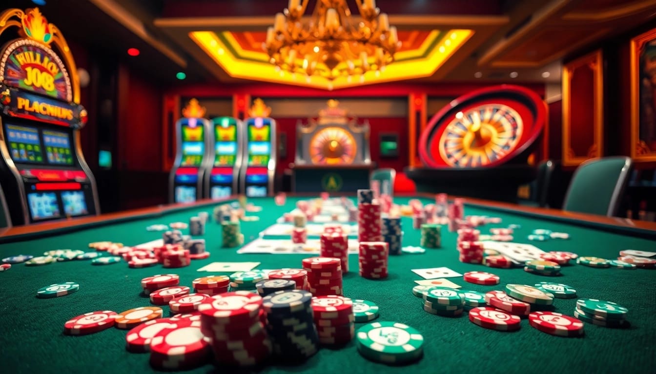 Engage in thrilling gameplay at Hello88's gambling tables, where excitement and strategy meet.