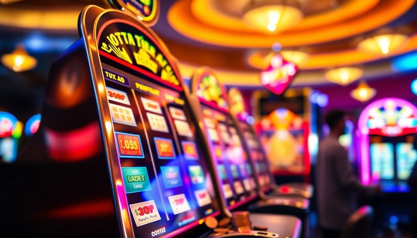 Menangkan slot gacor dengan mesin slot bercahaya di kasino yang ramai.