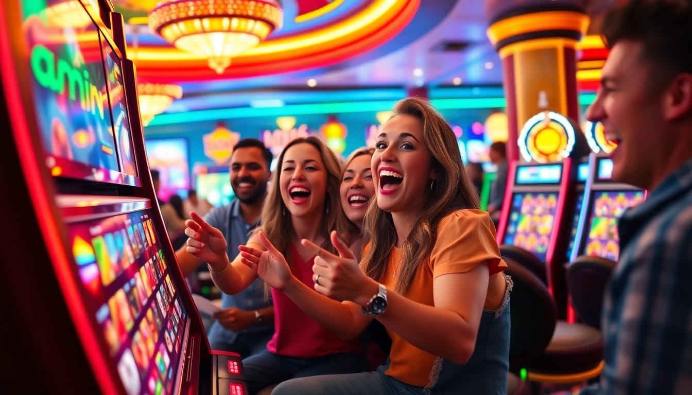 Rayakan kemenangan besar dengan slot maxwin di mesin slot yang penuh warna.
