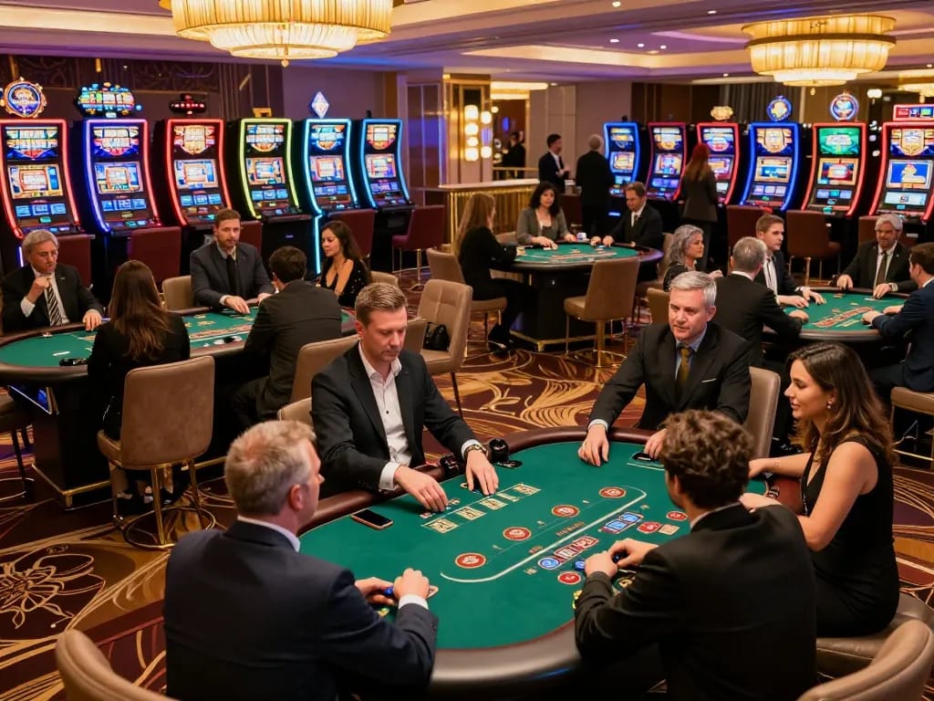 GO88 sets the stage for excitement as players engage in high-stakes action at the casino tables.