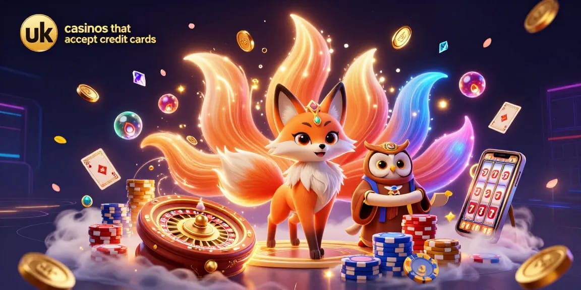 Spin at uk casinos that accept credit cards with vibrant 3D gaming elements and enchanting characters.