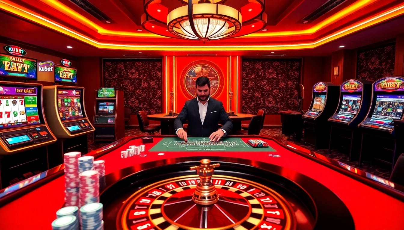 Experience the excitement of kubet casino gaming with vibrant tables and engaging players.