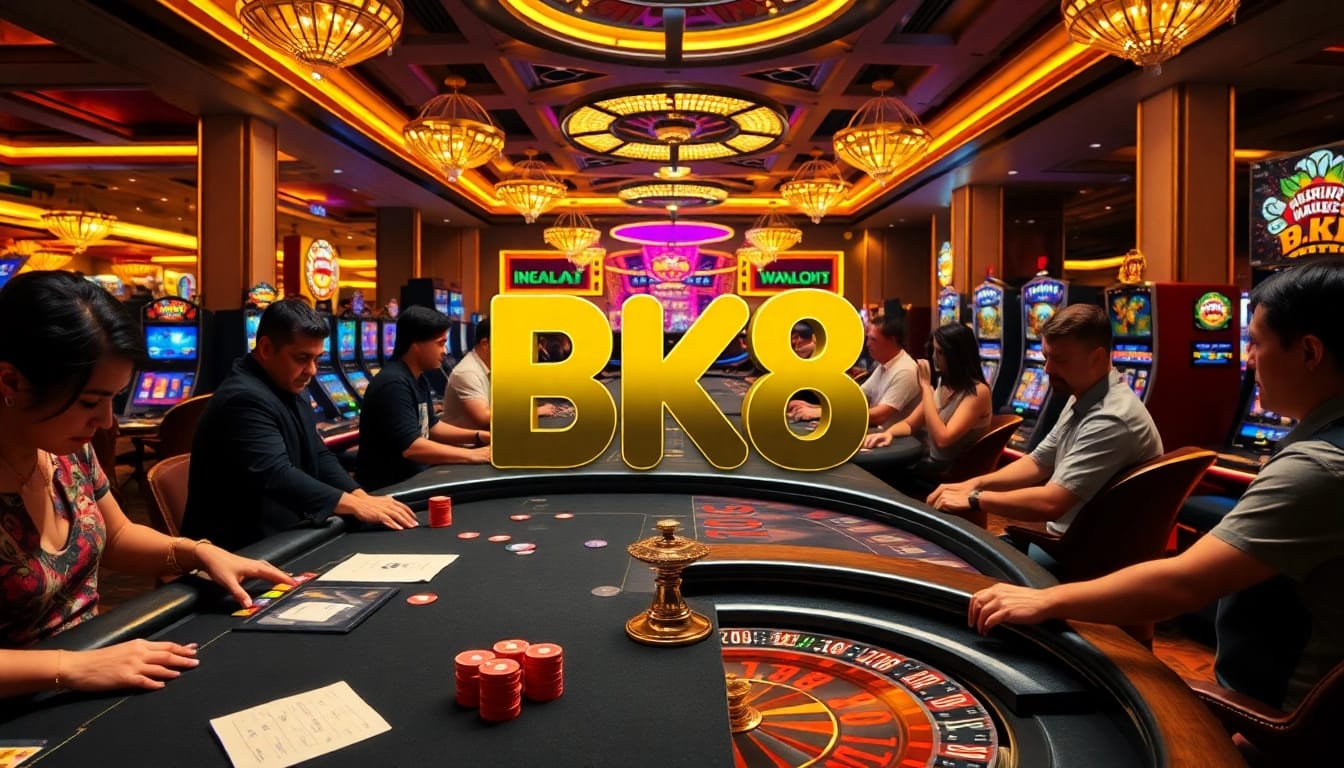 Experience the thrill of winning at BK8 with vibrant casino games and exciting atmosphere.