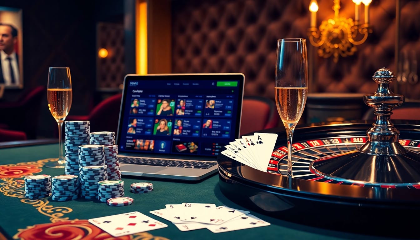 Place bets confidently at https://ok8386.sh/ with an engaging online casino experience featuring poker chips and a roulette wheel.