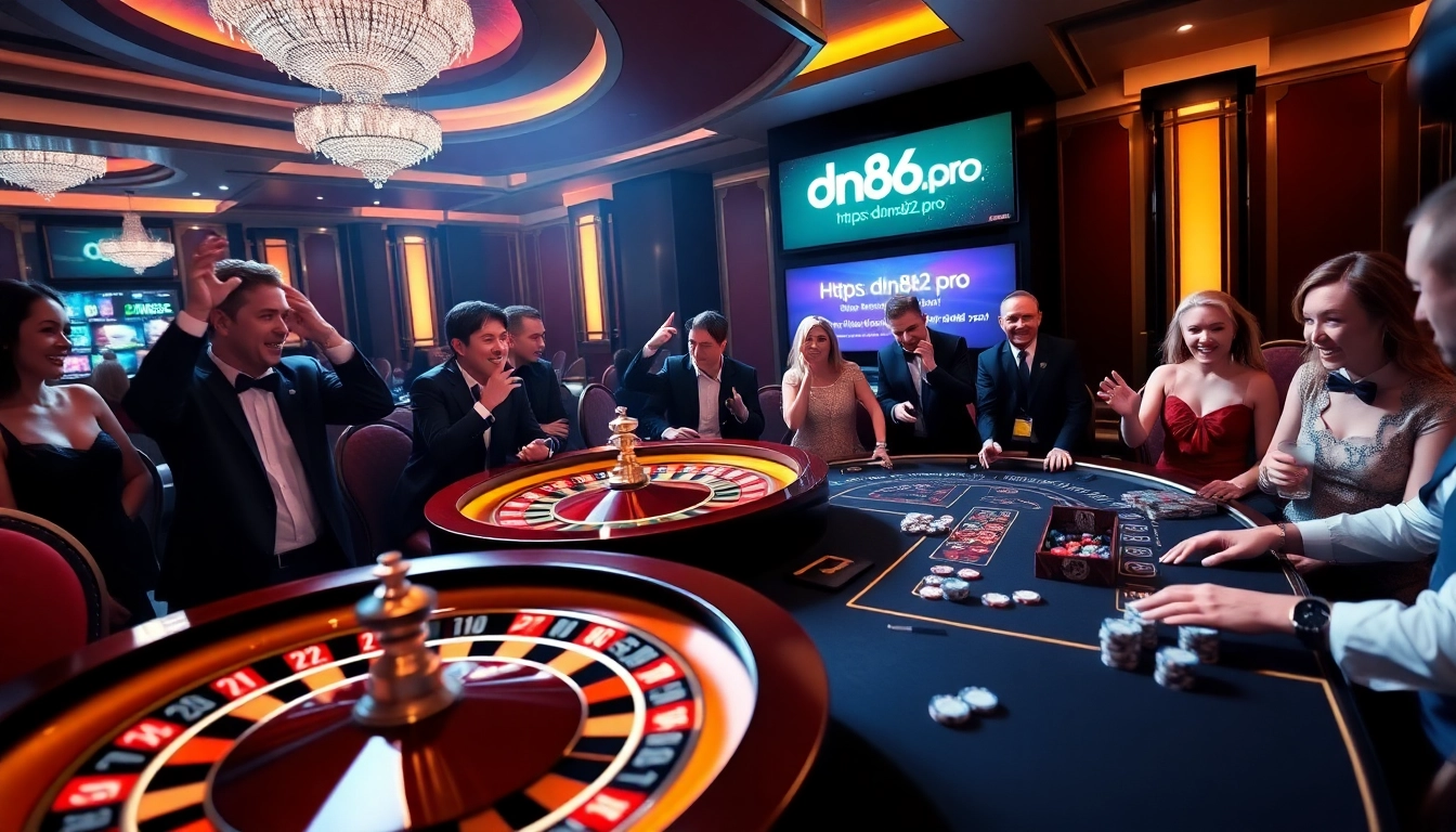 Experience thrilling gaming at https://dn882.pro/ with vibrant casino tables and eager players.