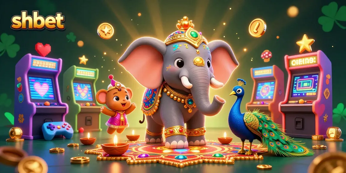Experience the excitement of shbet with a vibrant, dynamic casino-themed 3D illustration showcasing playful gaming elements.