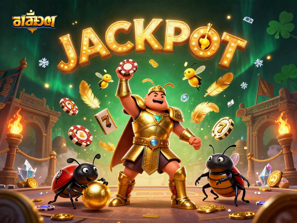 Engage in exciting สล็อต adventures with golden beetle champions and jackpot dreams.