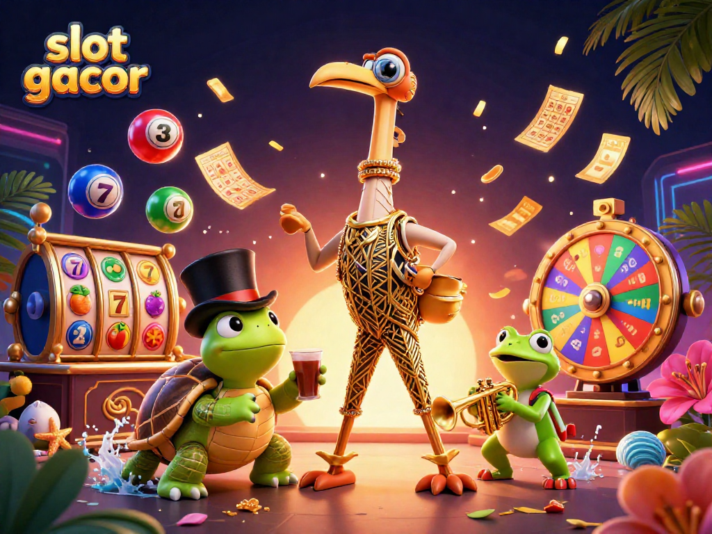 Experience the excitement of slot gacor games with engaging characters and dynamic visual elements.
