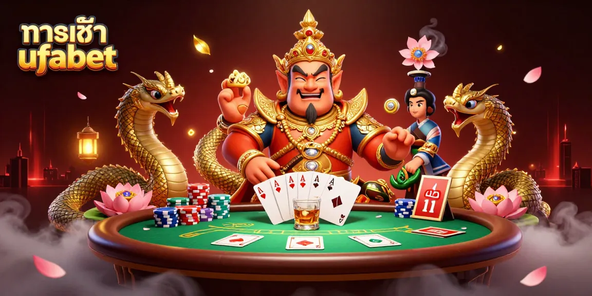 Experience thrilling gambling action through ทางเข้า ufabet with charming characters and vibrant casino elements.