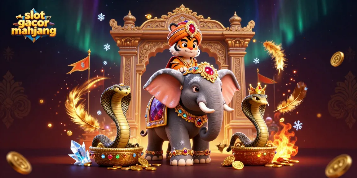 Spin to win in the thrilling slot gacor mahjong adventure, featuring ornate casino elements, rich colors, and dramatic effects.