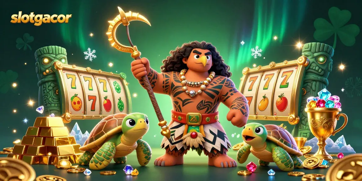 Experience the thrill of slotgacor gaming with vibrant 3D characters amid treasures and excitement.