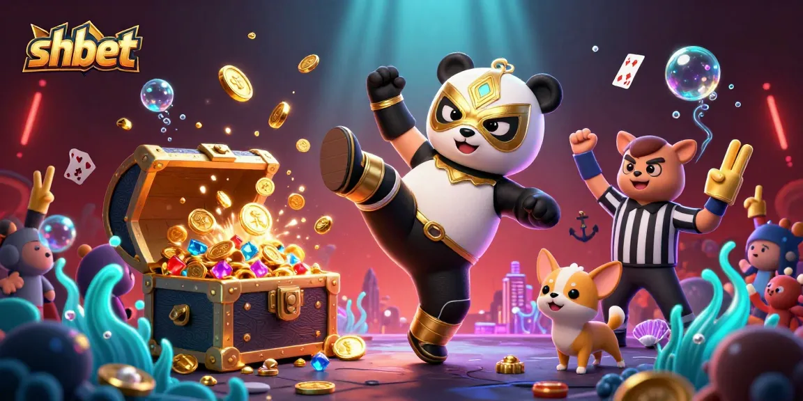 Experience thrilling gaming action at shbet with vibrant 3D illustration of an epic casino showdown.
