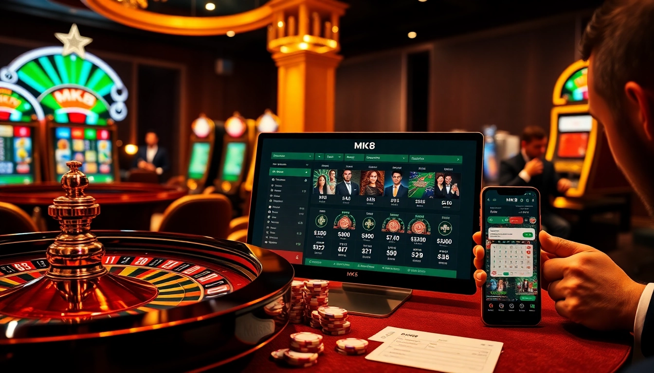 Engage with MK8's premier betting experience featuring vibrant casino elements and betting strategies.