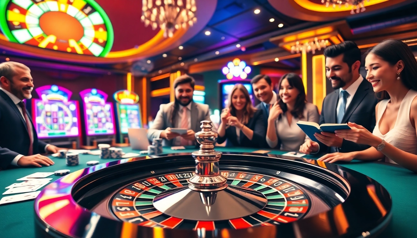 Exciting roulette table scene at 88i with players placing bets and colorful chips.