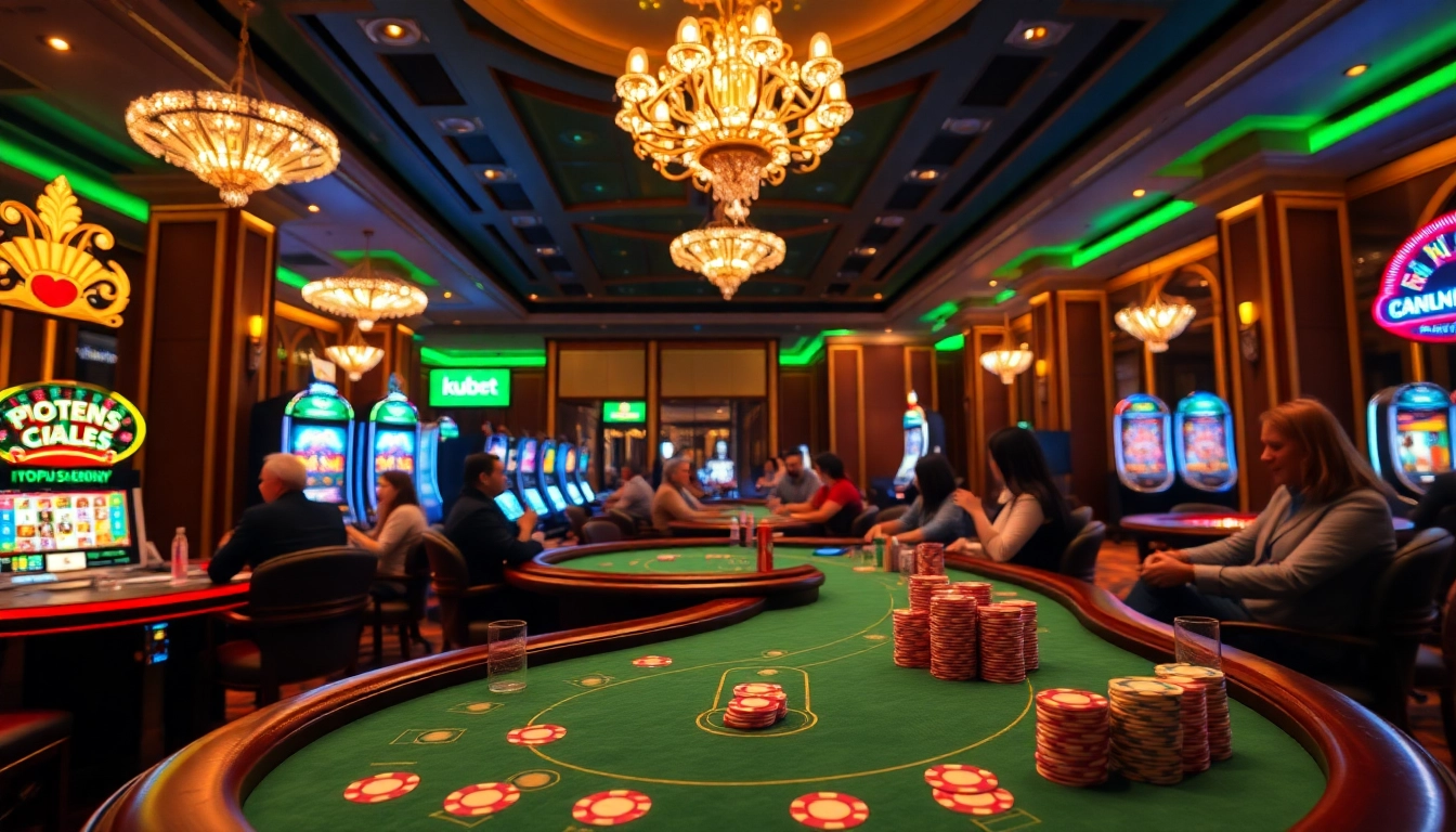 Experience live gaming at https://kubet.agency/ with vibrant casino tables and engaging players.