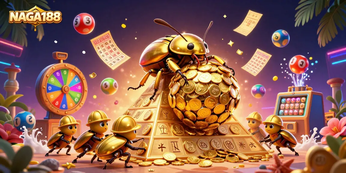 NAGA188, menangkan jackpot dengan simbol kasino megah dalam ilustrasi 3D yang dinamis.