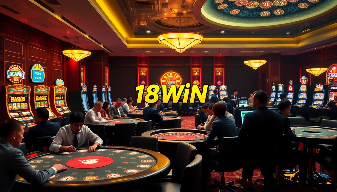 Bet on thrilling games at https://18win.asia/ featuring luxurious casino tables and exciting gameplay.