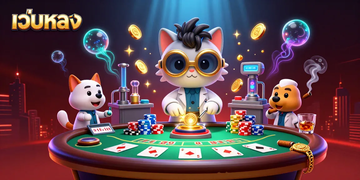 มีส่วนร่วมกับ สล็อตเว็บตรง และเกมโป๊กเกอร์ ที่แสดงในฉากคาสิโนที่เต็มไปด้วยสีสัน