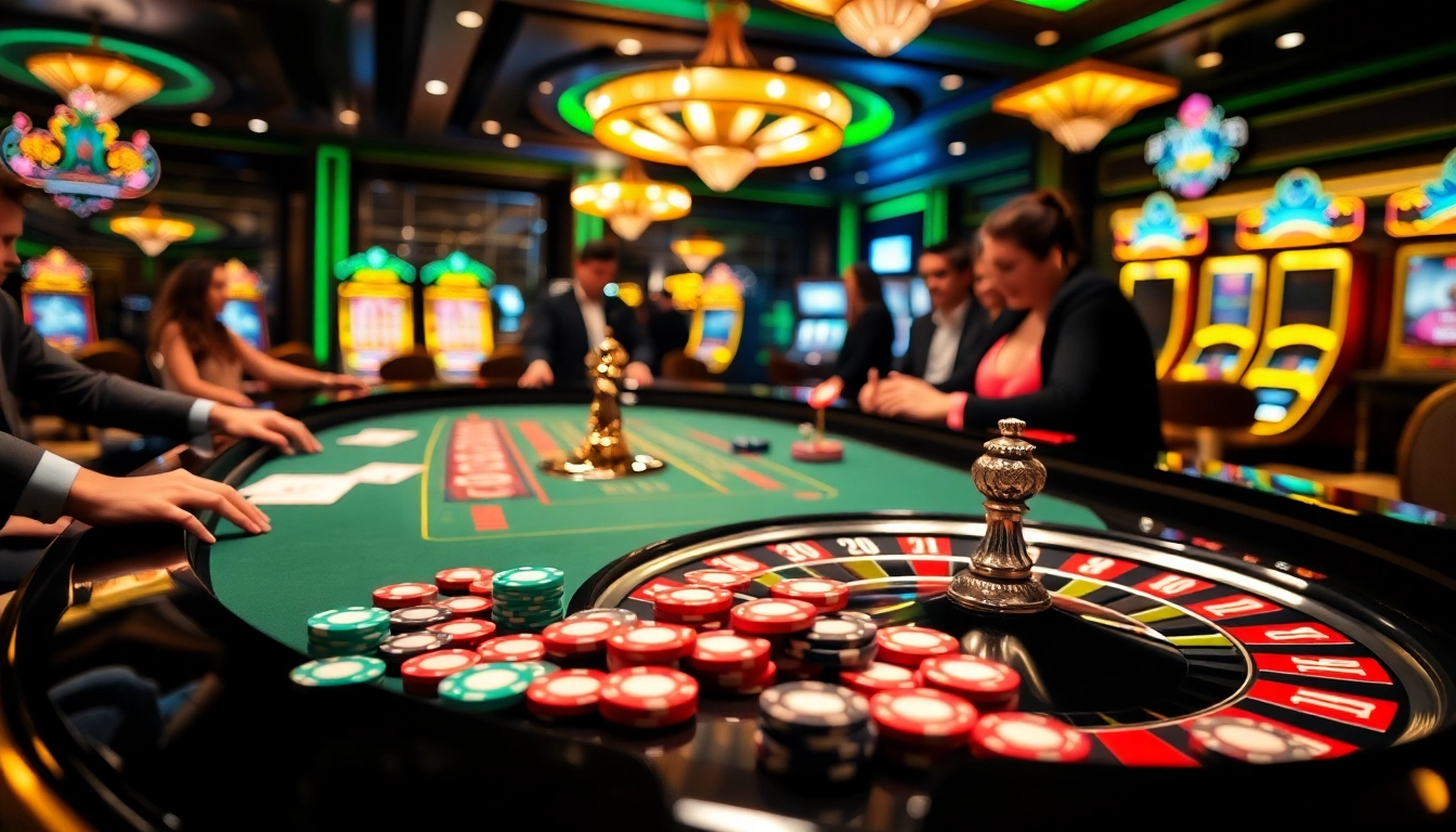 Engage with thrilling gameplay at https://www.eejl33.com/ featuring roulette and vibrant poker chips.