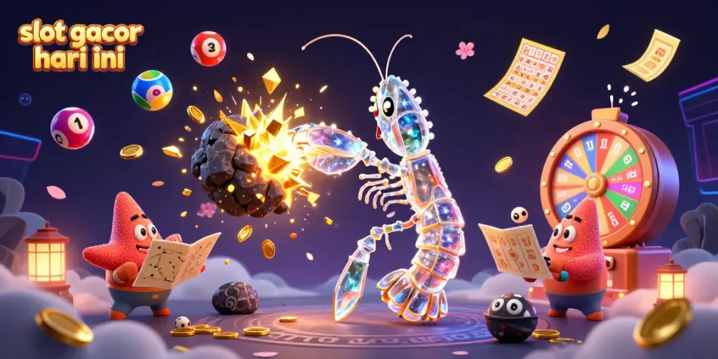 Menangkan slot gacor hari ini dengan ilustrasi 3D yang menampilkan karakter kasino dinamis dan elemen keberuntungan.