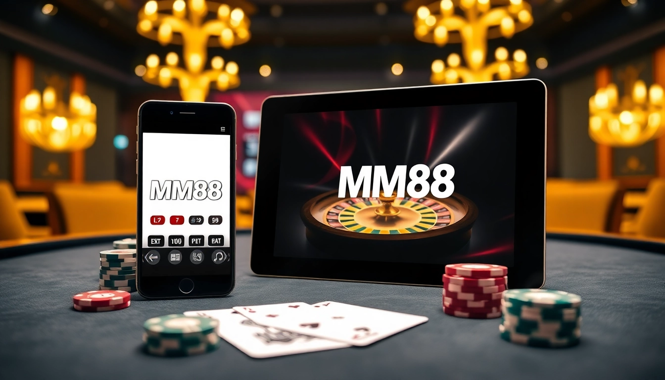 Experience MM88's vibrant casino atmosphere with mobile gaming excitement and elegant design.