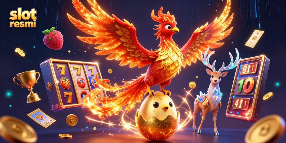 Experience thrilling gameplay at slot resmi with an epic phoenix scene capturing excitement and winning moments.