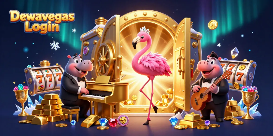 Dewavegas Login showcasing vibrant casino characters and exciting slot game elements amidst a magical ambiance.