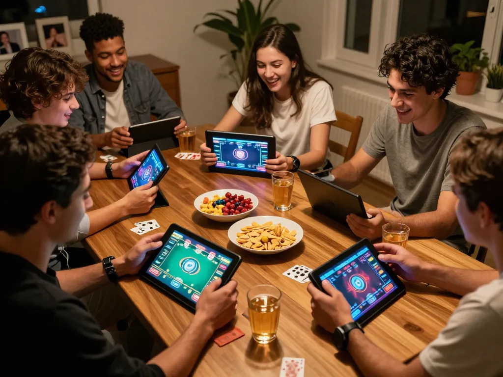 Fokus777 players enjoying an exciting online poker game from home with engaging visuals