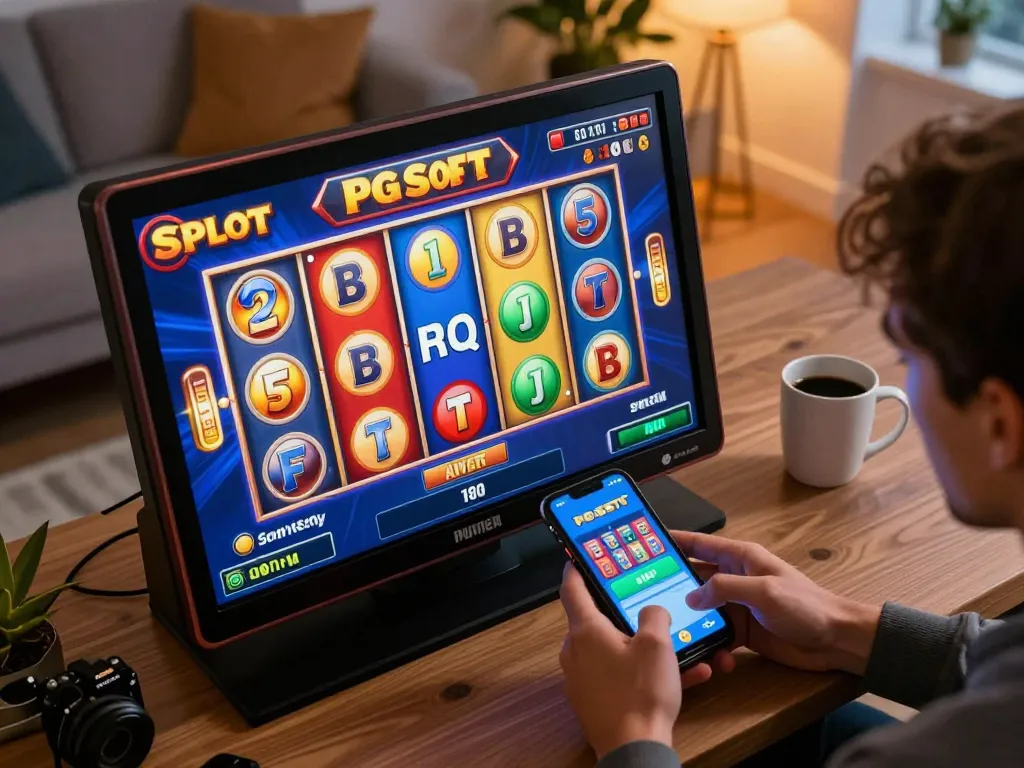 Gameplay menarik dari Slot Demo PG Soft yang menampilkan gulungan berwarna-warni dan kombinasi kemenangan