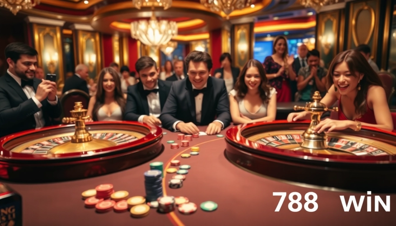 Experience thrilling gaming action at 789 win casino with poker tables and roulette.