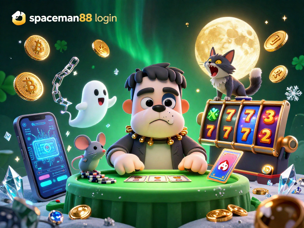 Experience the thrilling spaceman88 login with colorful 3D characters and vibrant slot elements.