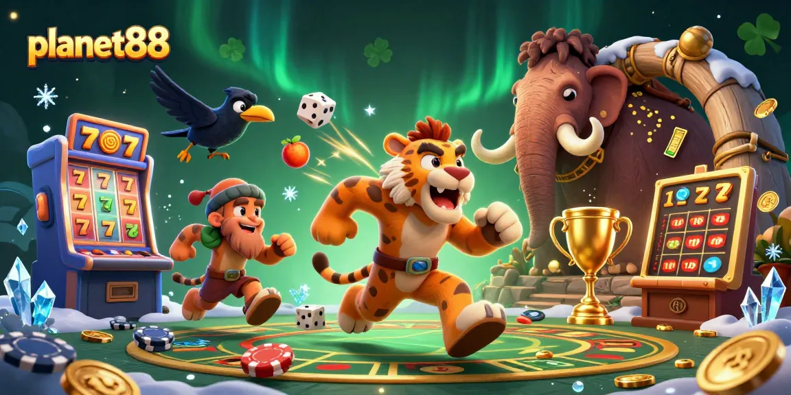 Experience thrilling wins with planet88 at the lively prehistoric casino filled with classic slot elements.