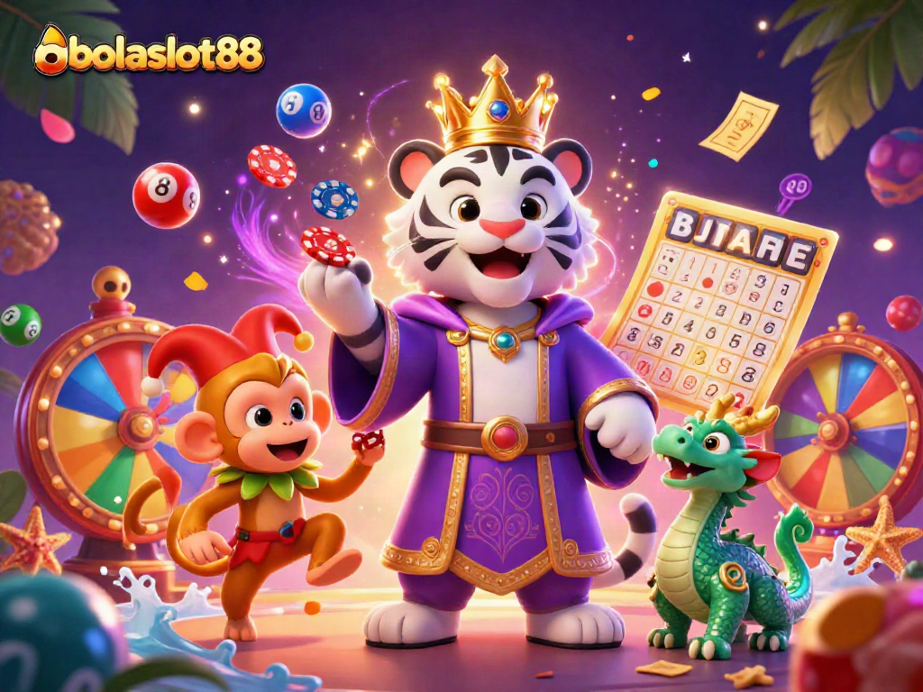 Experience thrilling moments at bolaslot88 with an exciting gameplay illustration filled with vibrant casino elements.