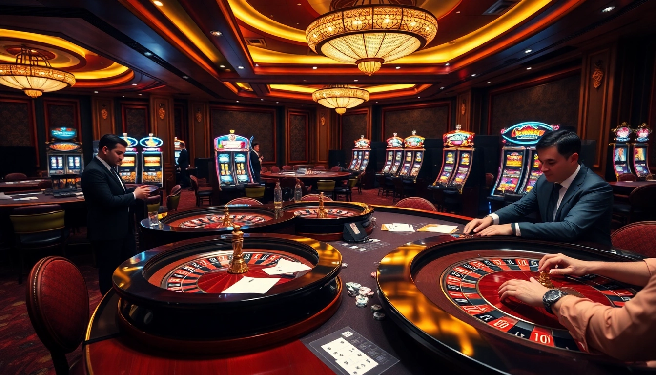 Experience the thrill of New88's exciting casino games with vibrant tables and professional dealers.