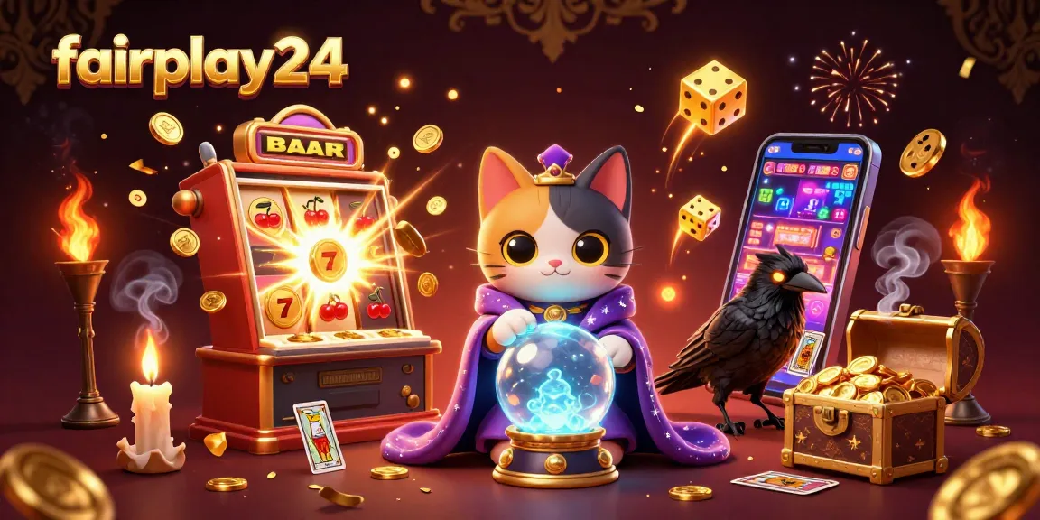 Experience thrilling wins with fairplay24's vibrant casino games and fortune-telling characters.