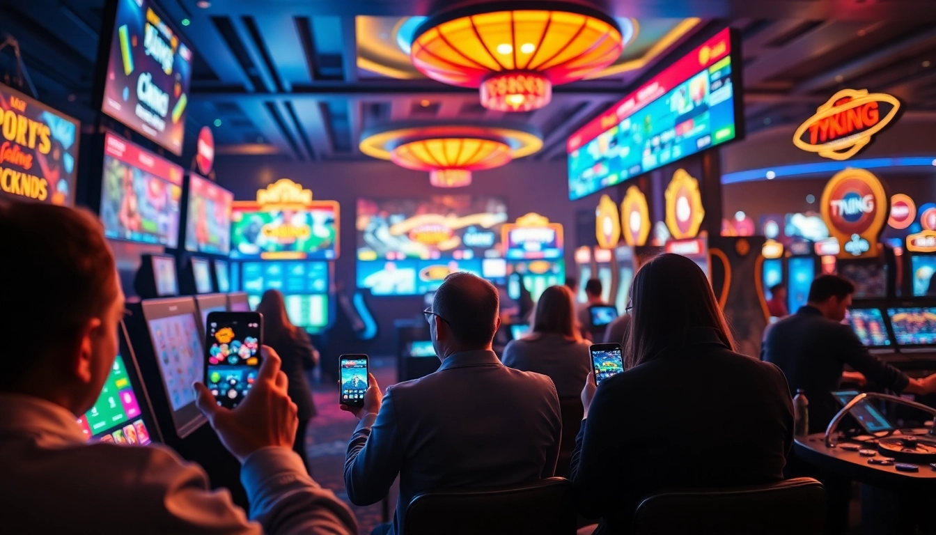 Fesselnde Online-Glücksspiel-Szene, die die lebendige Casino-Umgebung von 79king zeigt.