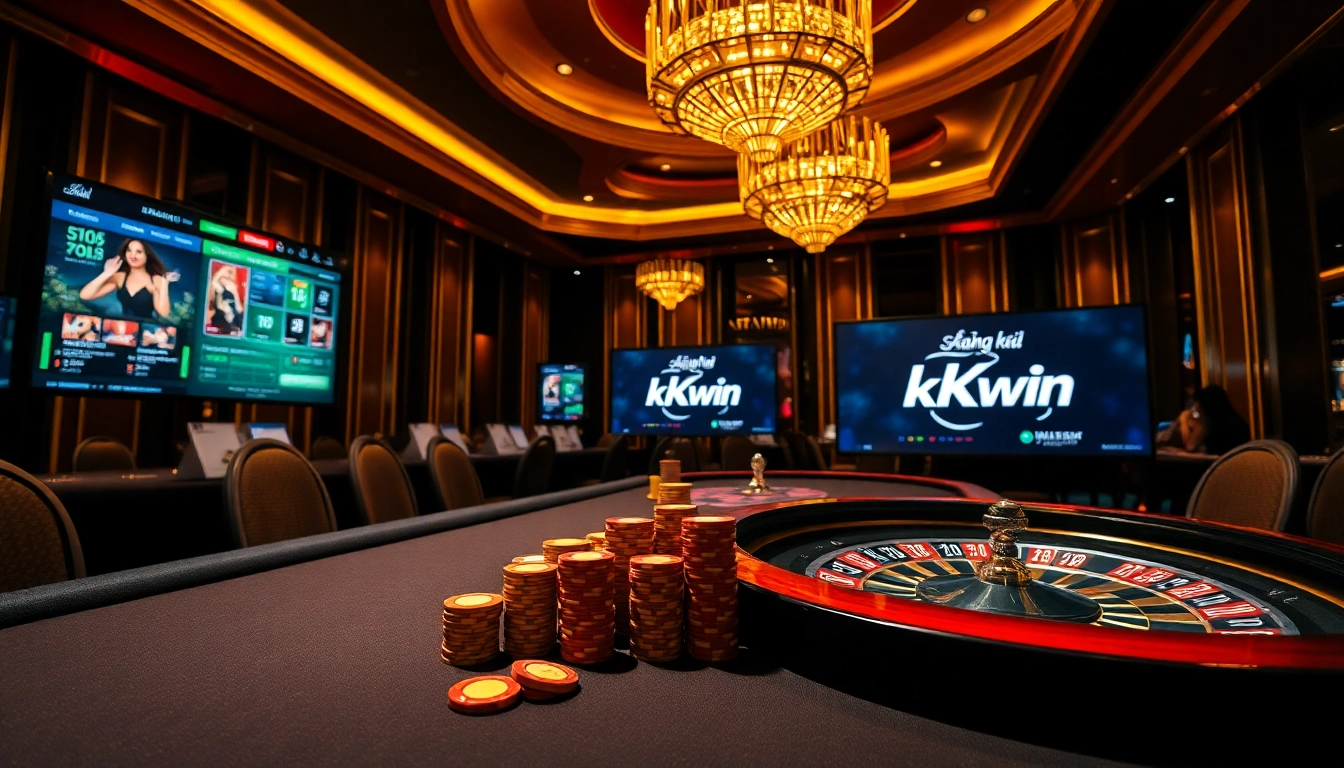 Engage with Đăng ký kkwin at a thrilling casino table scene filled with excitement.