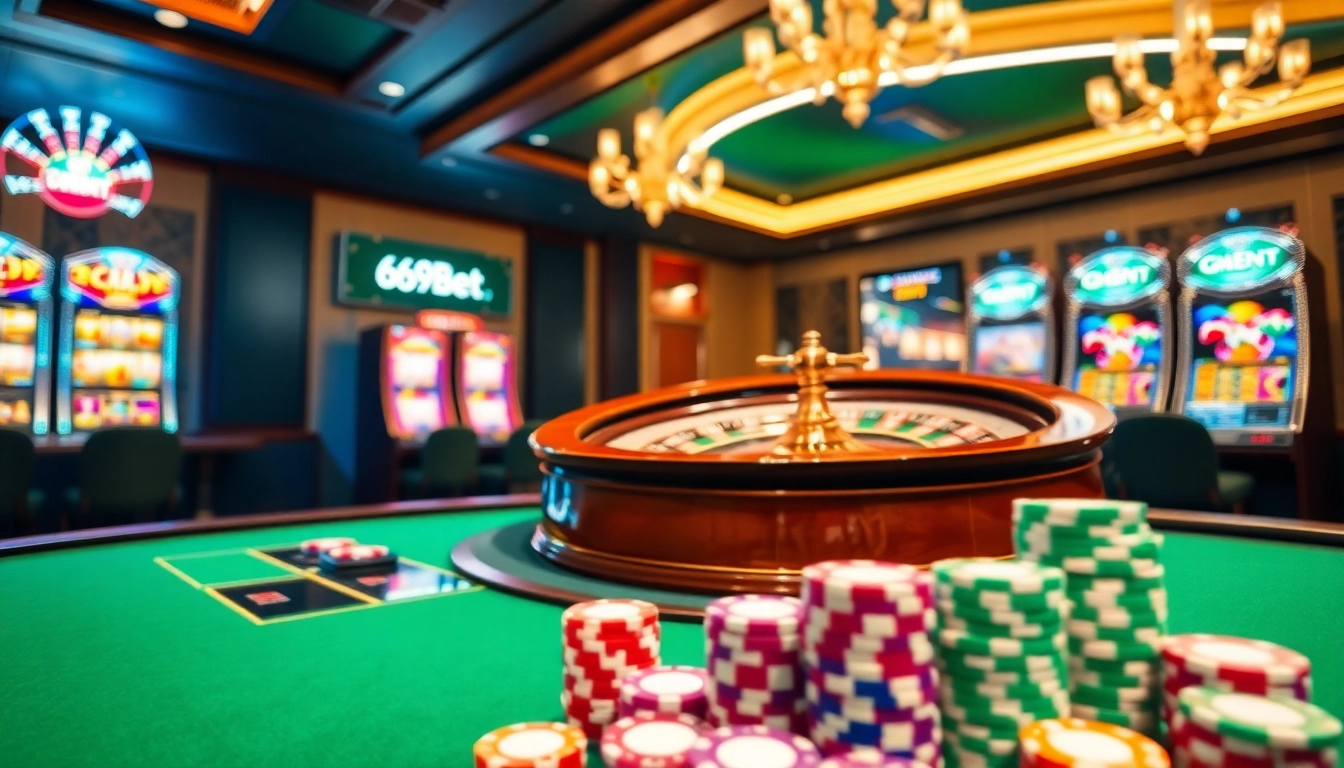 Experience the thrill of betting at https://669bett.com.br/ with vibrant casino visuals showcasing excitement and luxury.