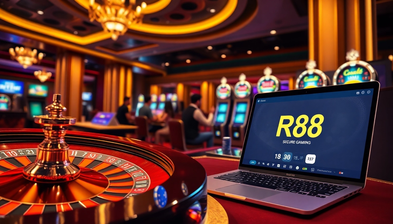Experience the thrill of RR88 with vibrant casino elements and exciting gameplay.