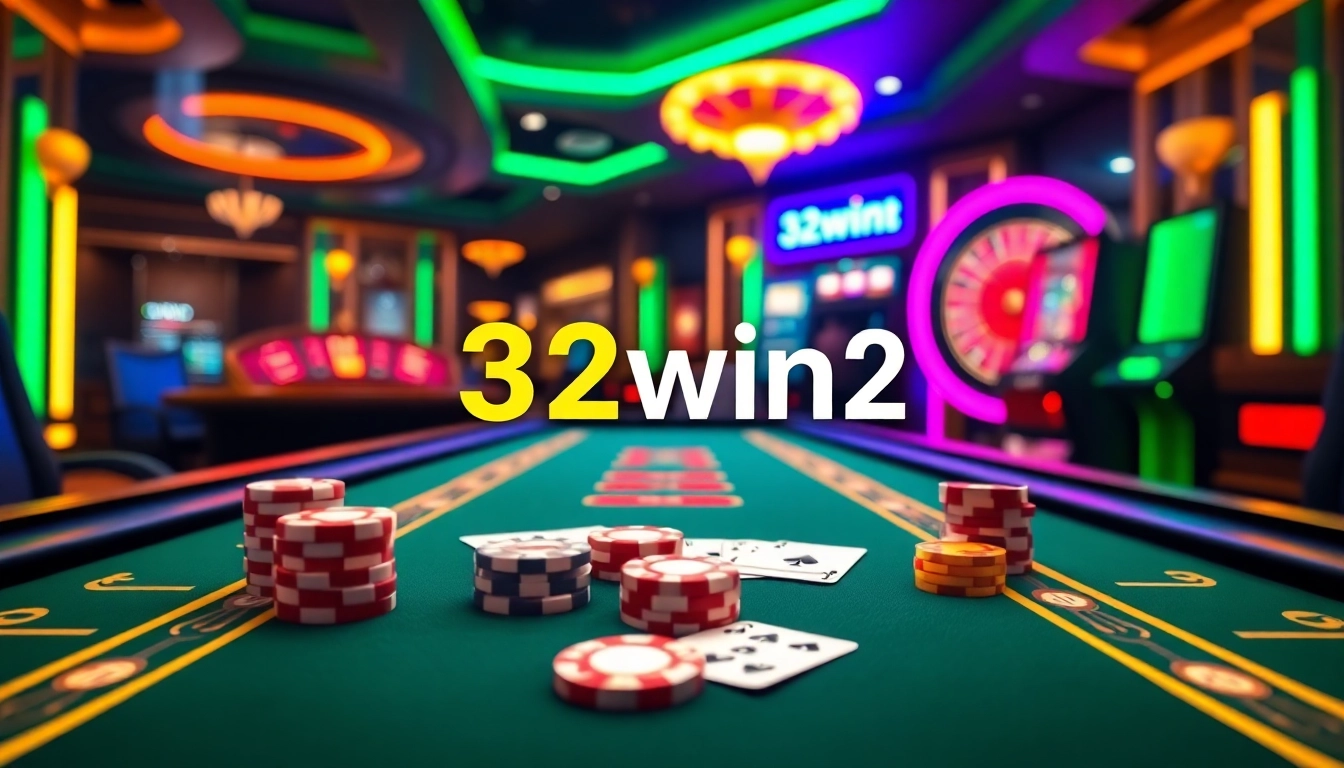 Experience the thrill of winning at 32win2 with a vibrant casino atmosphere and engaging games.