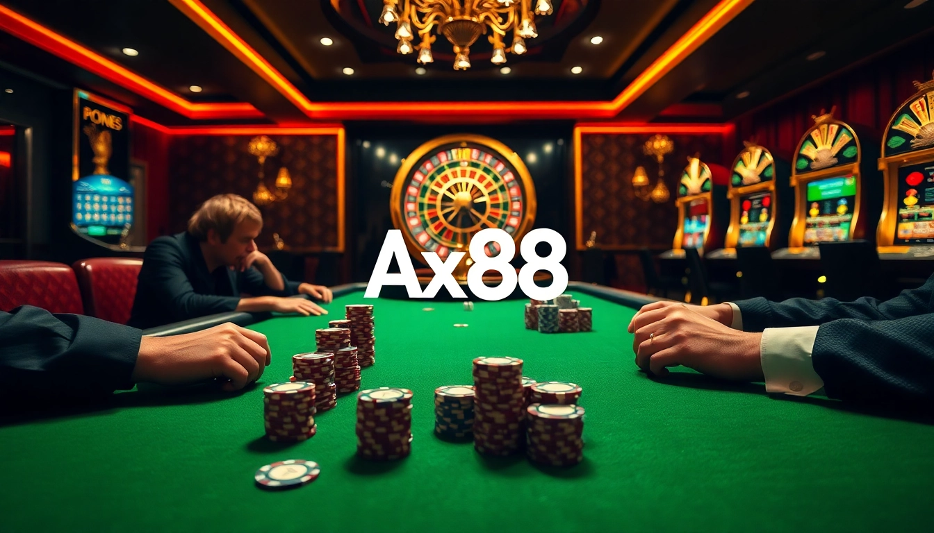 Experience the thrill of winning at AX88 with engaging poker games and vibrant casino action.