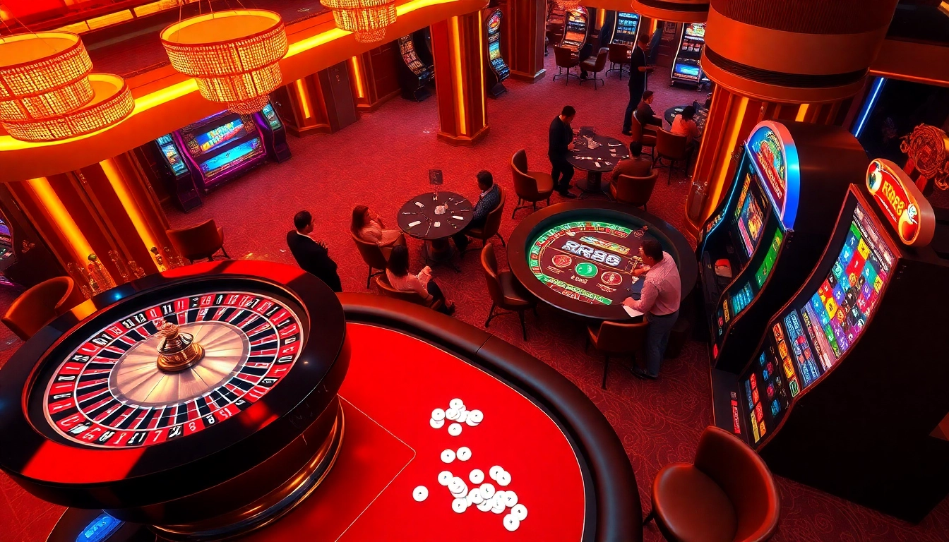Experience fast-paced gaming with RR88 đăng nhập interface, vibrant roulette wheel, and lively poker table.