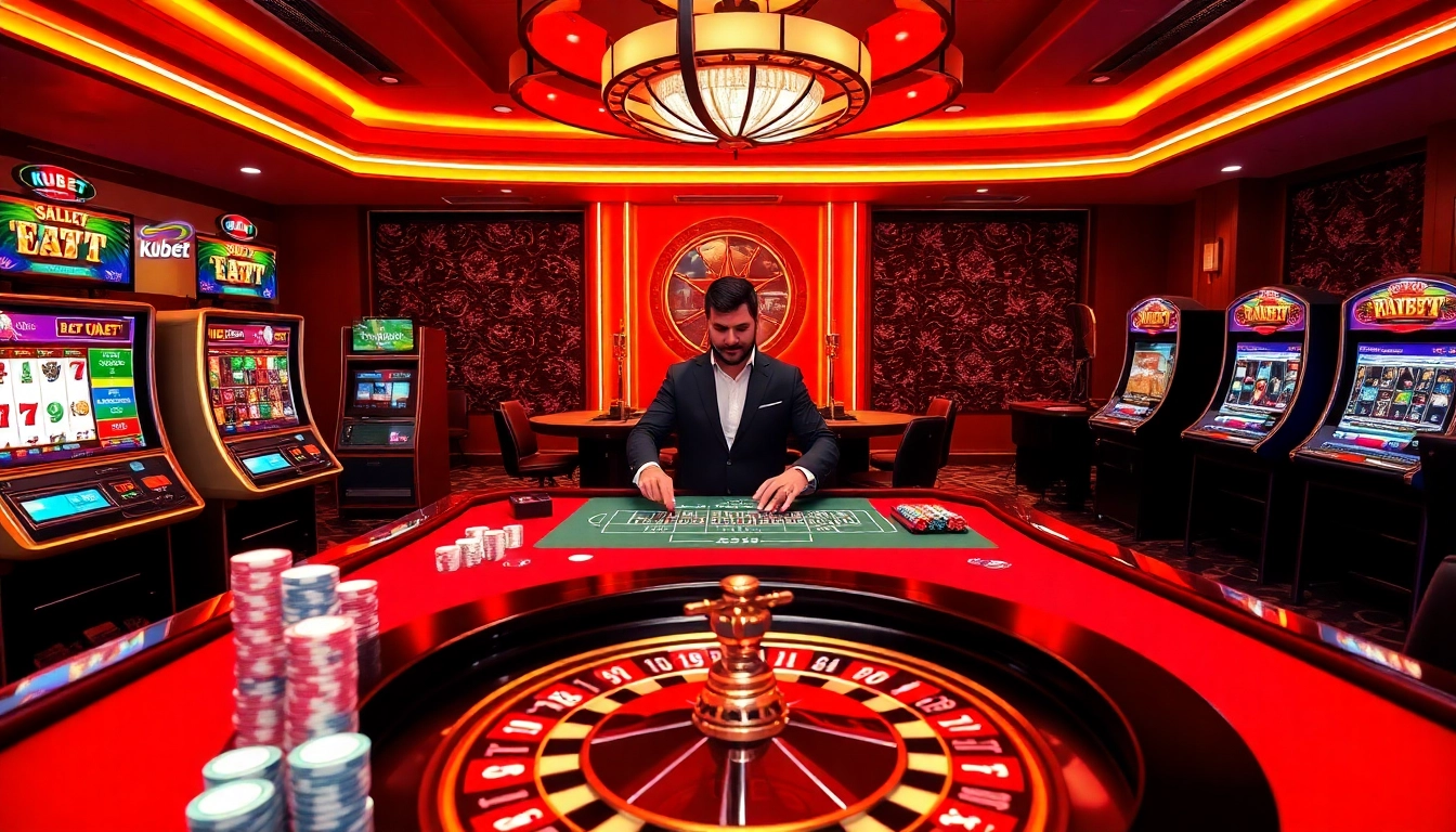 Experience the excitement of kubet casino gaming with vibrant tables and engaging players.