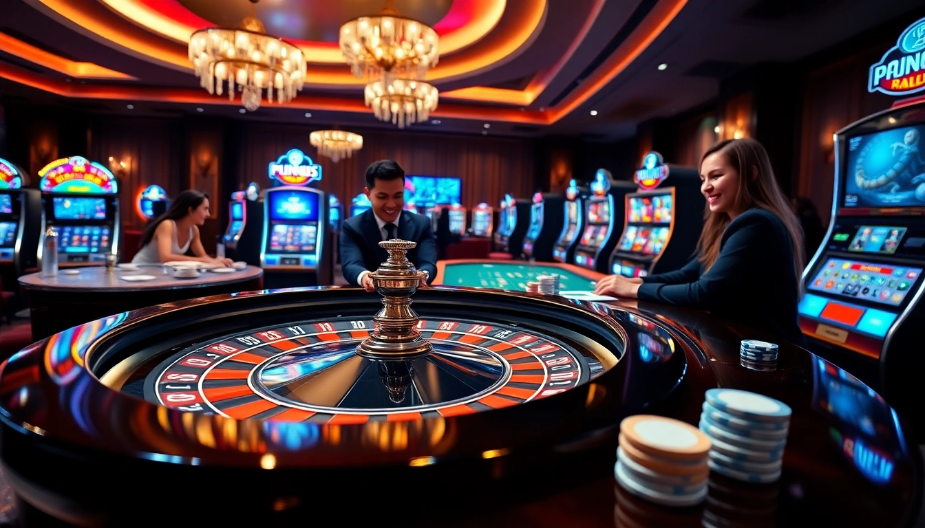 Experience the excitement of online gambling at https://nohu900.ws/ with vibrant casino tables and enthusiastic players.