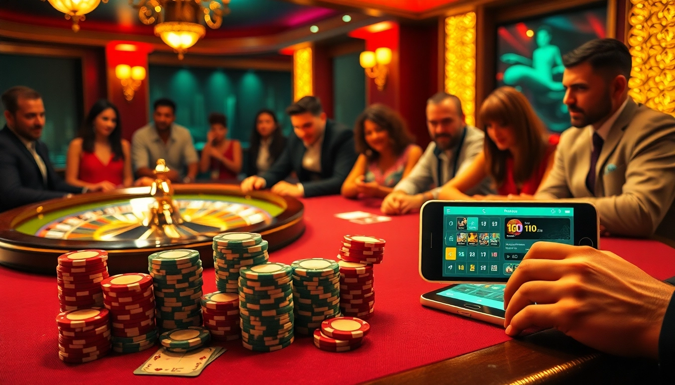 Engaging casino scene with poker chips and cards showcasing haywin finance betting excitement.