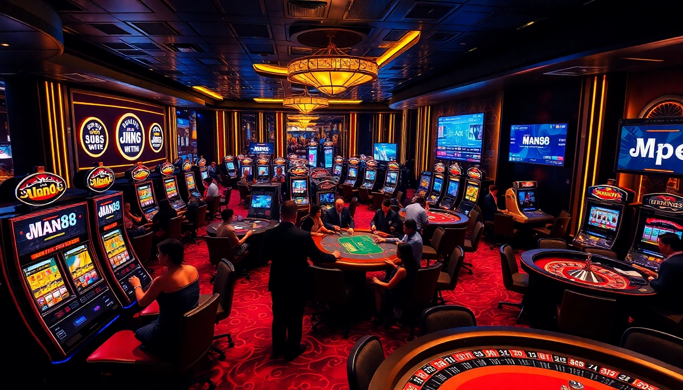 Experience the excitement of gambling at Man88's luxurious casino.