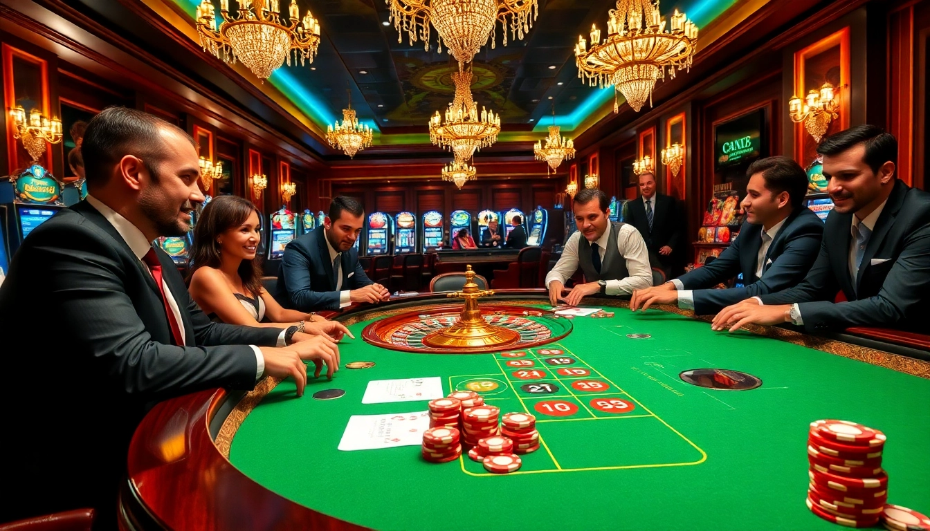 The hidden wiki org players tactically placing bets at a luxury roulette table in a vibrant casino setting.