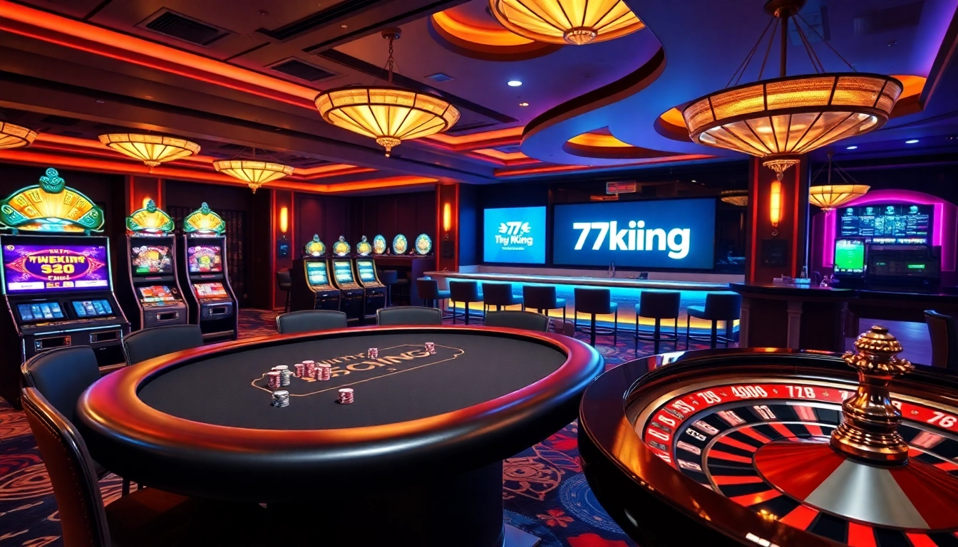 Experience high-stakes gaming at 79king with poker tables and vibrant slot machines.