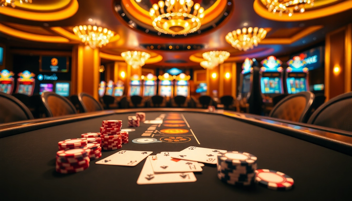 Experience thrilling blackjack action at hitclub.care with polished poker chips and elegant casino ambiance.