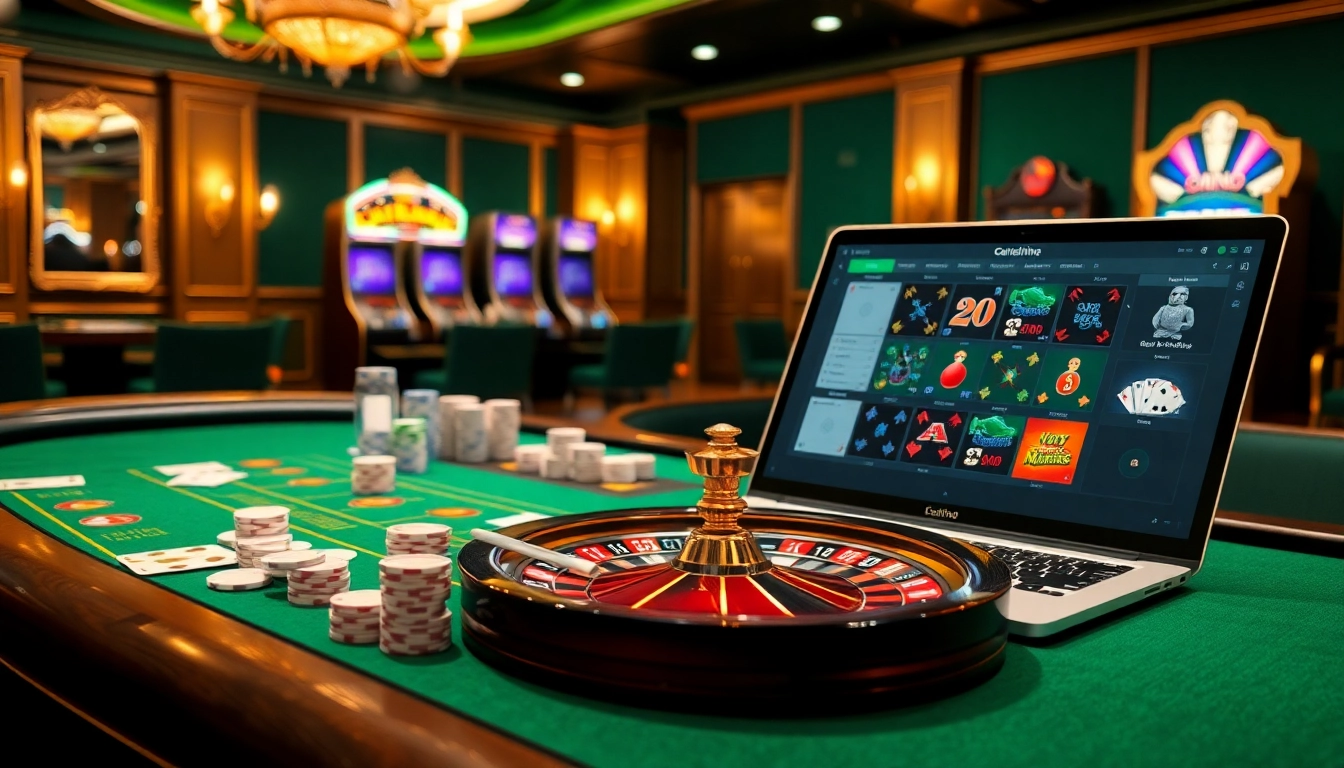 Experience thrilling gambling at https://ek333pro.com/ with immersive online casino visuals featuring poker tables and slot machines.